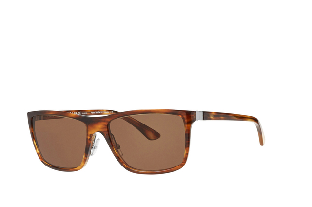 Brown Horn with Brown Lenses