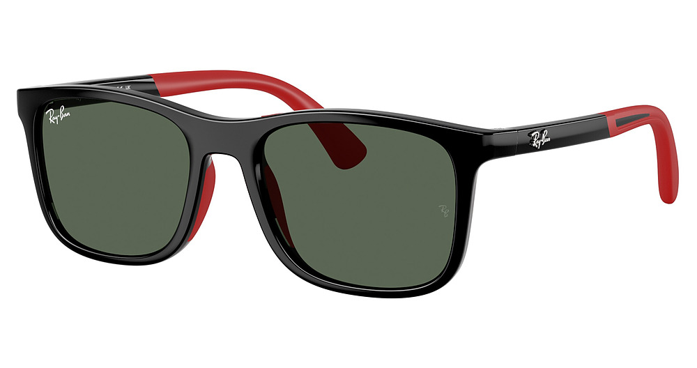 BLACK ON RUBBER RED / DARK GREEN