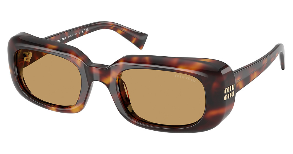 Miu Miu MU B13SF rectangle sunglasses in Havana/Brown
