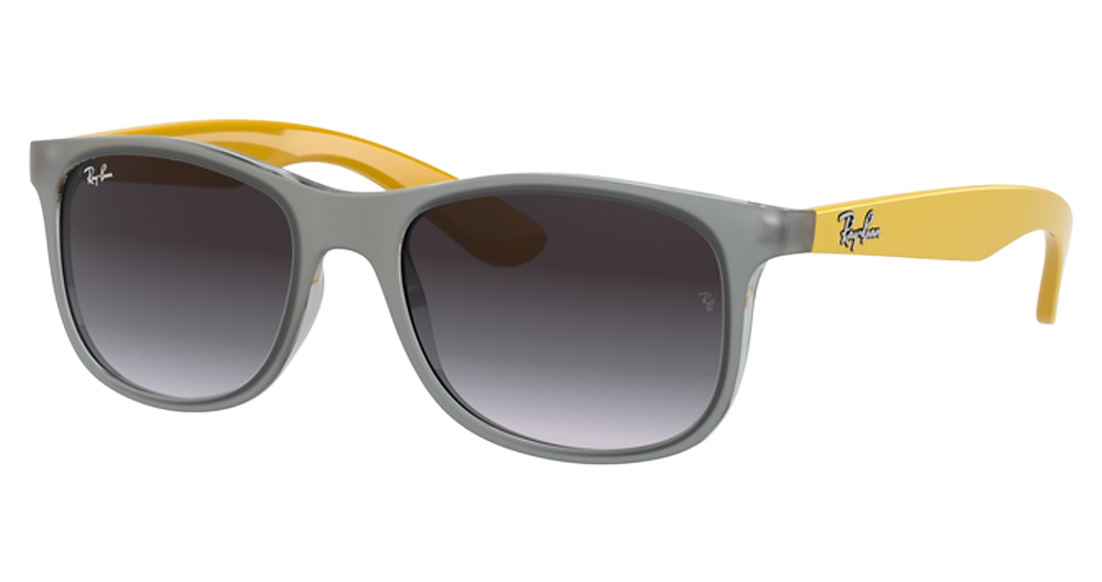 Ray-Ban RJ9062S square sunglasses in Transparent Grey/Grey Gradient