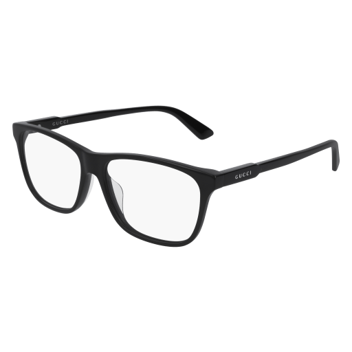 Gucci GG0492OA round eyeglasses in Black Black Transparent