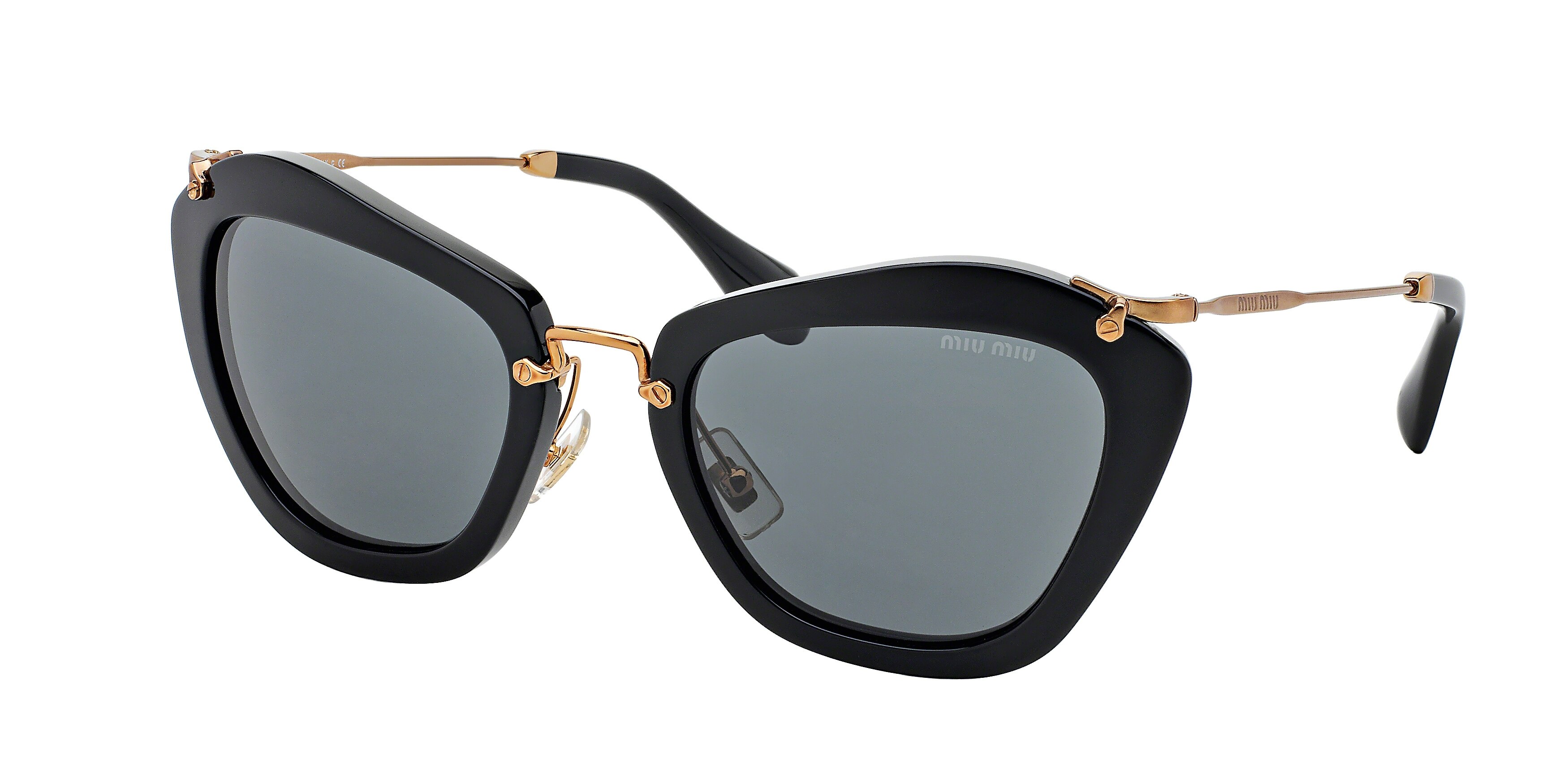 Miu Miu MU 10NS cateye sunglasses in Black