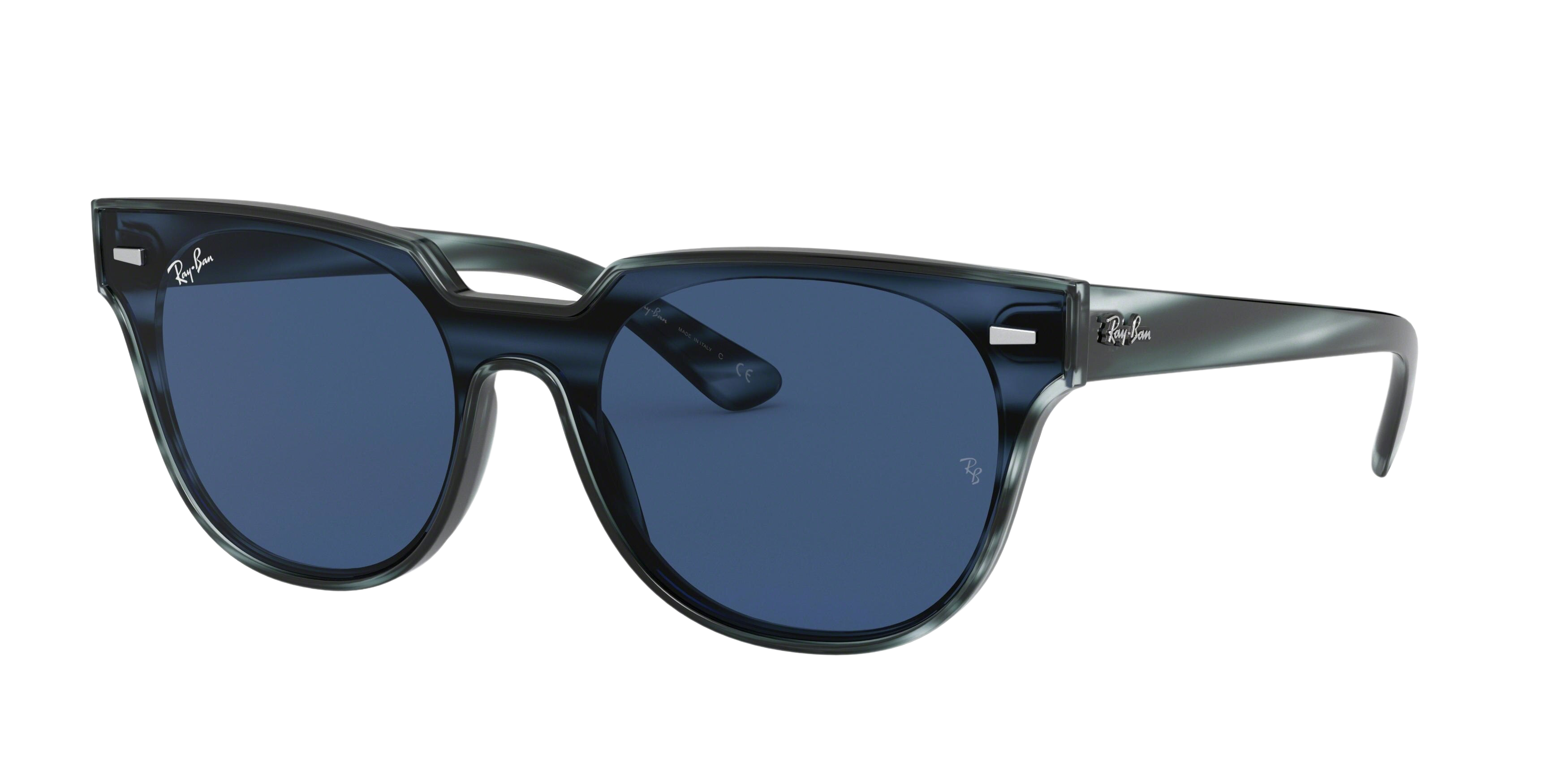 Ray-Ban RB4368N square sunglasses in Striped Blue Havana