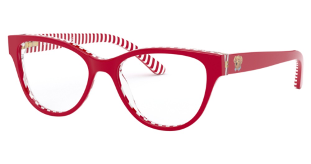 SHINY RED ON RED/WH STRI