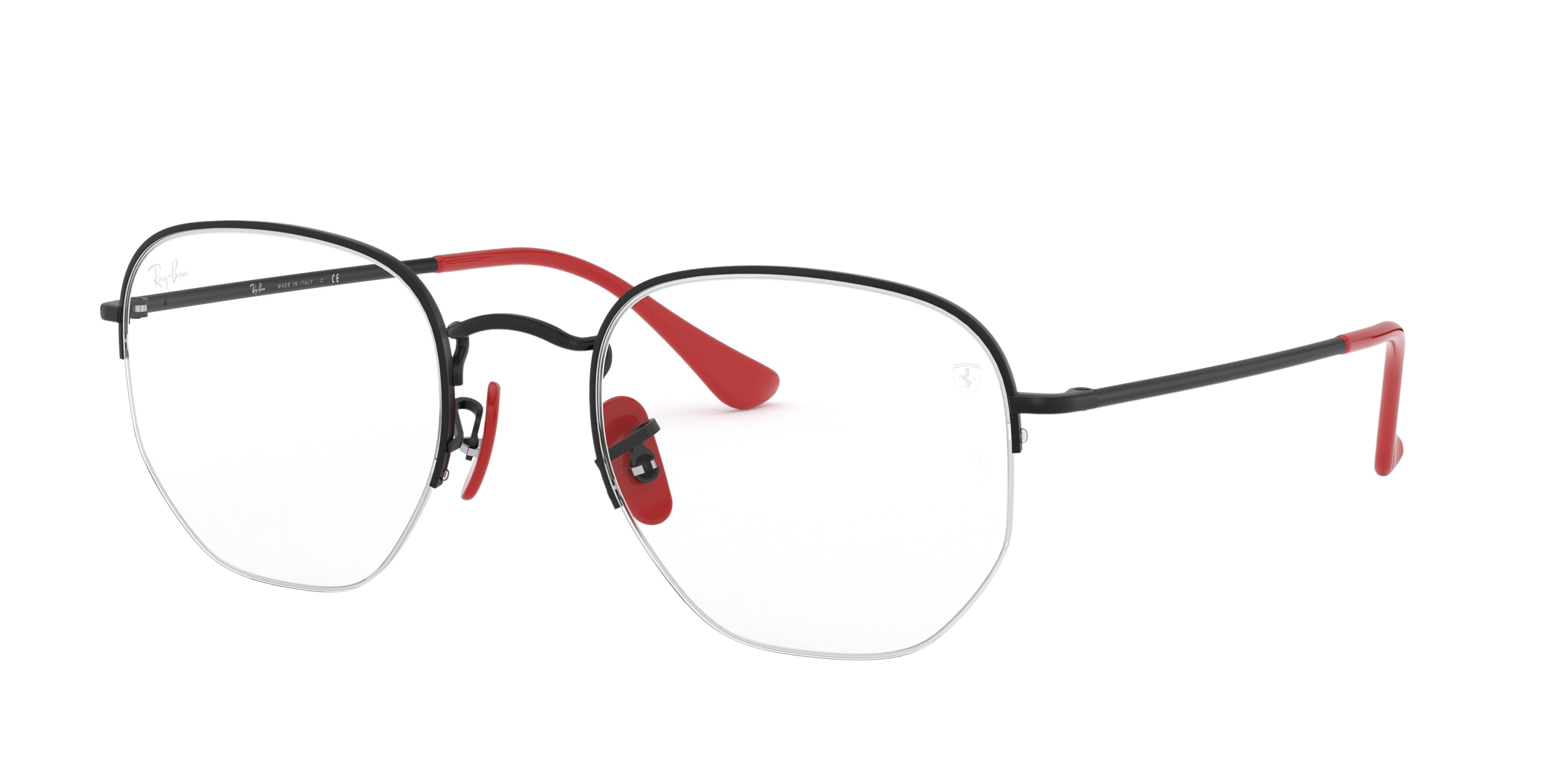 Ray-Ban RX6448M square eyeglasses in Black