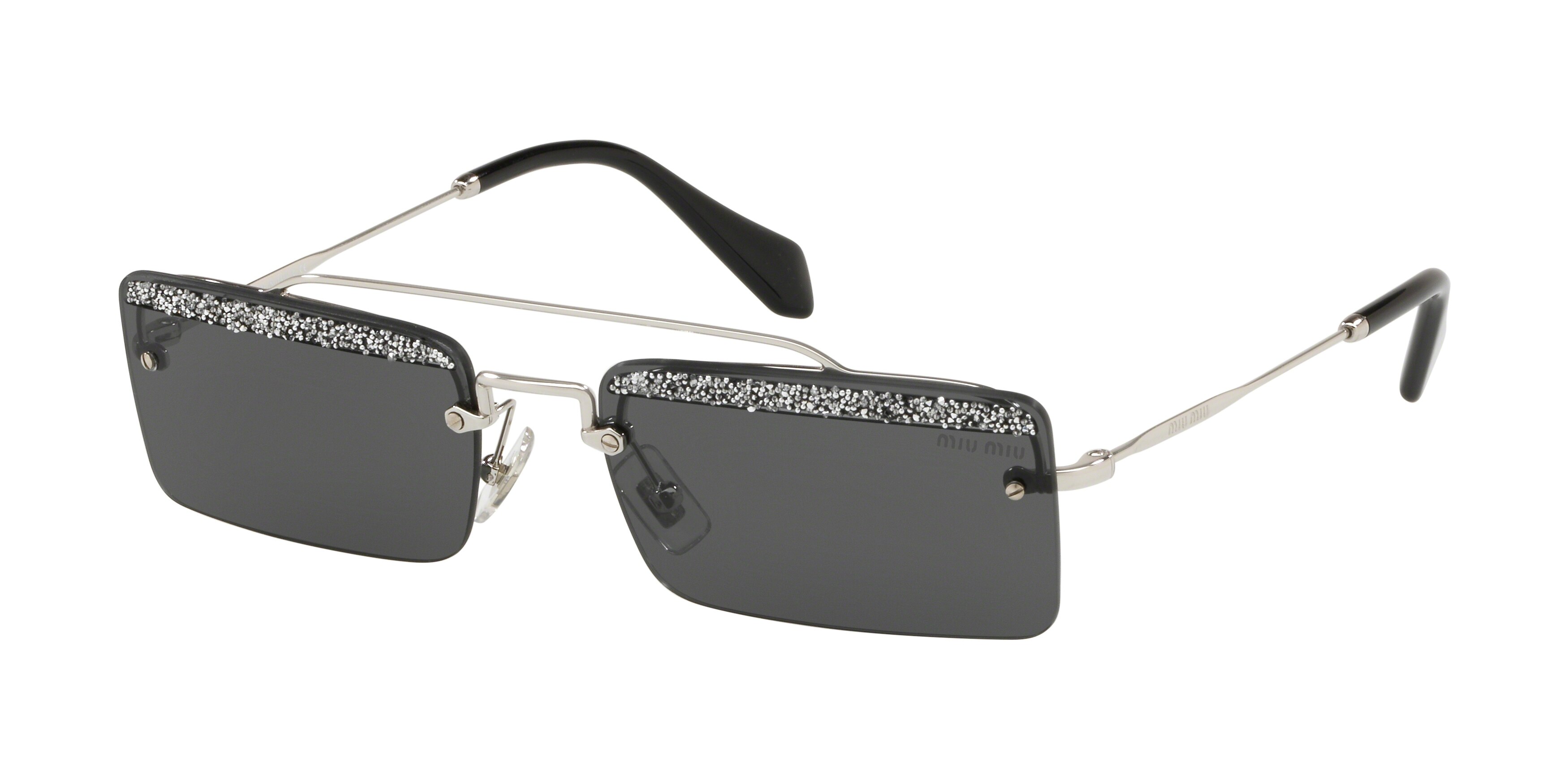 Miu Miu MU 59TS cateye sunglasses in Silver
