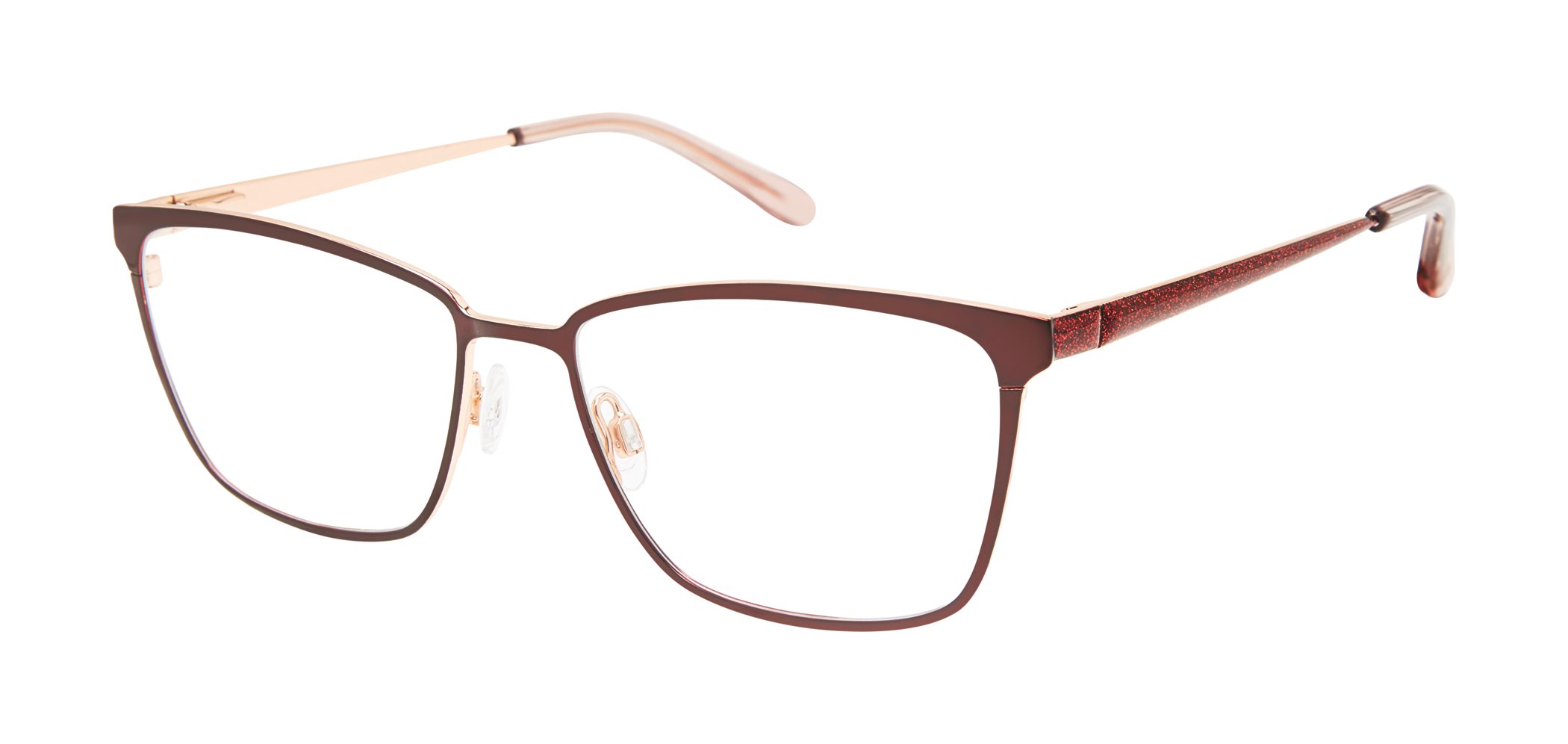 Burgundy/Rose Gold