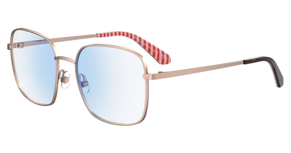 Kate Spade SALOME/BB rectangle eyeglasses in Red Gold R