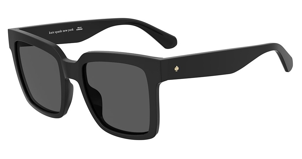 Kate Spade KS SHIRA 2/G/S square sunglasses in Black/Grey Polarized