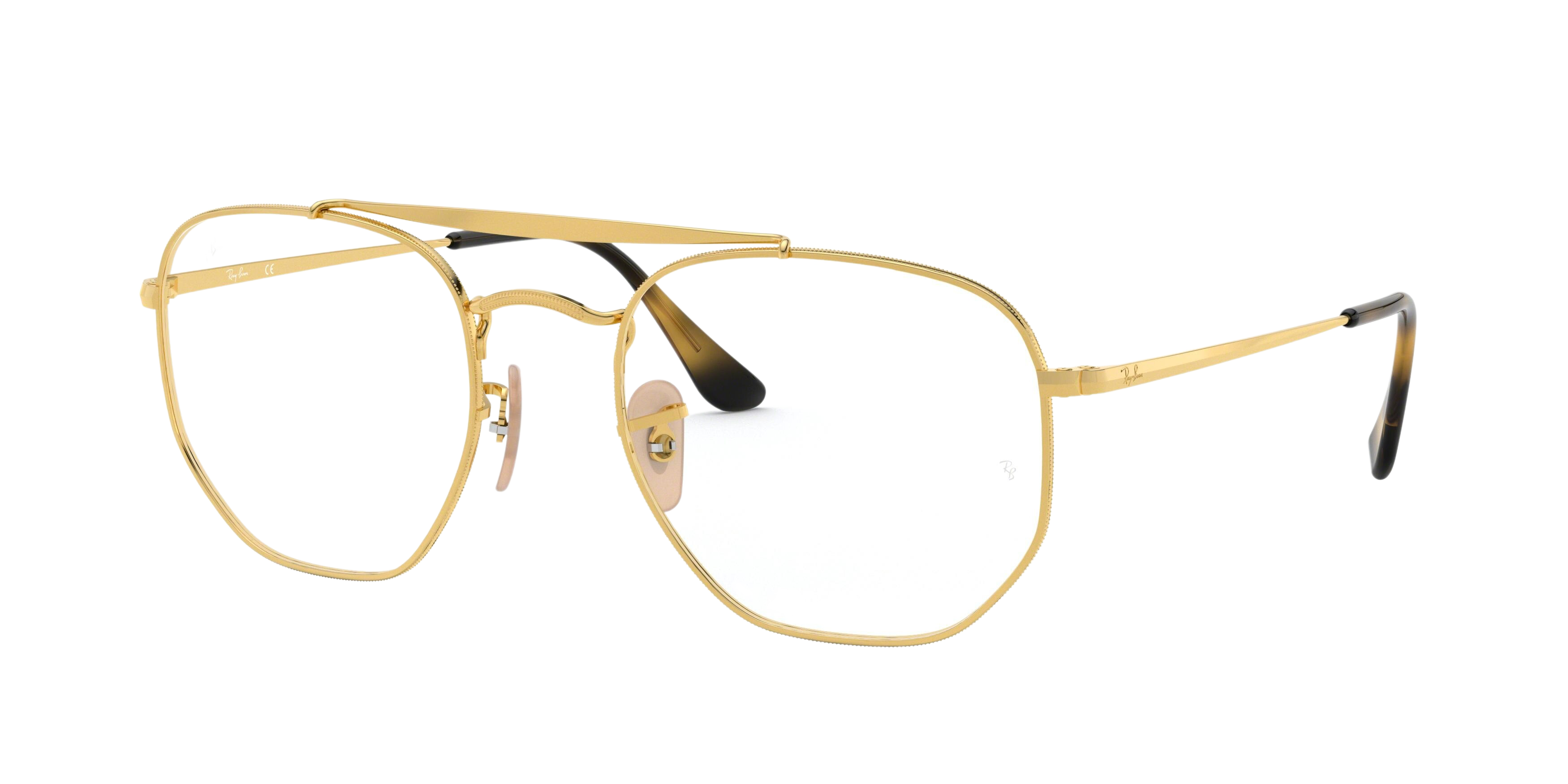 Ray-Ban RX3648V square eyeglasses in Gold