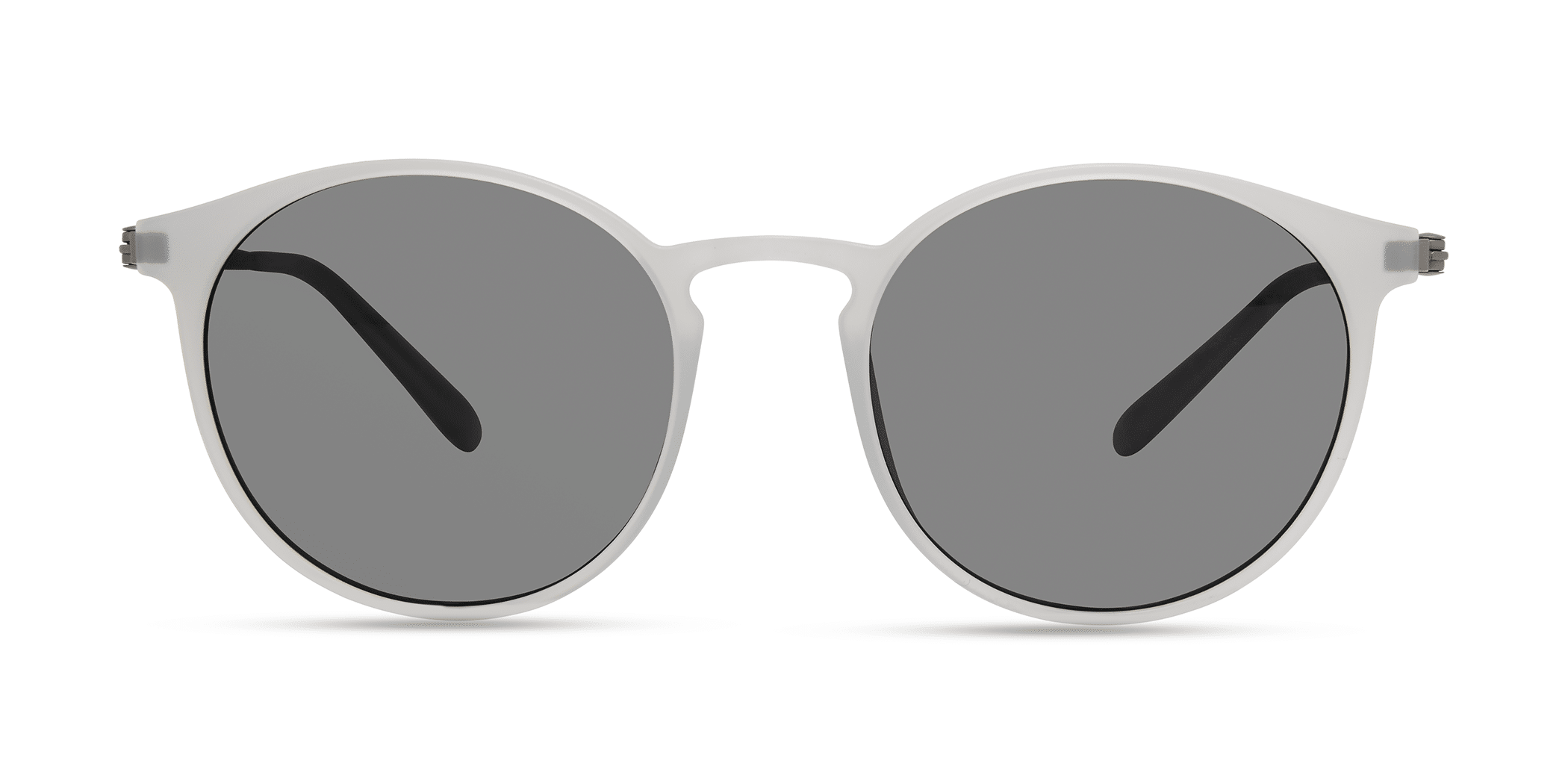 Modo 701 round sunglasses in Matte Light Grey Sun Lens Cat. 3