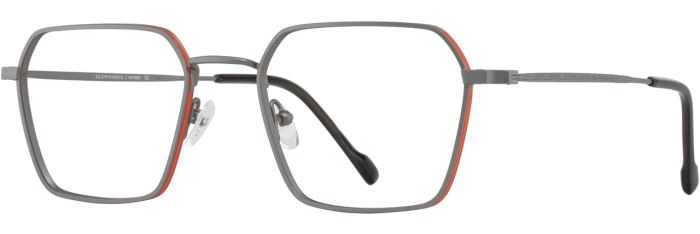 Gunmetal / Orange