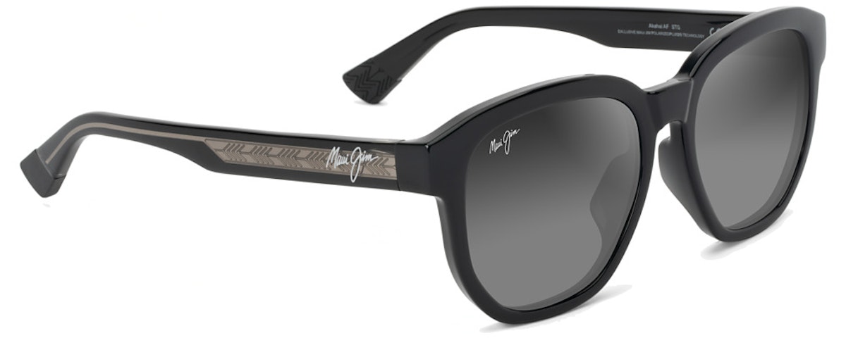 Shiny Black with Trans Light Grey / Neutral Grey