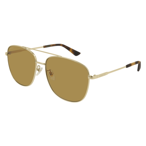 Gucci GG0410SK rectangle sunglasses in Gold