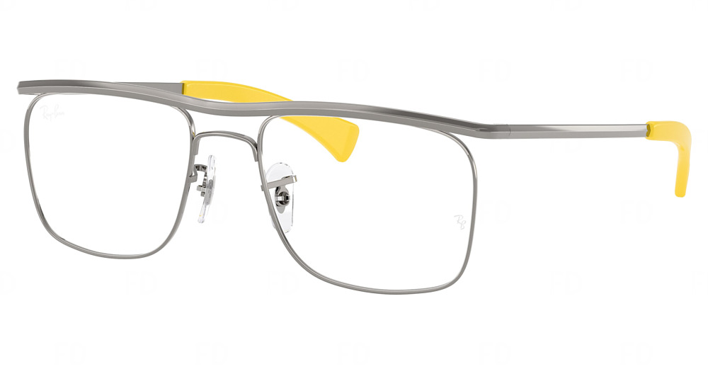 Ray-Ban RX6519M round eyeglasses in Gunmetal
