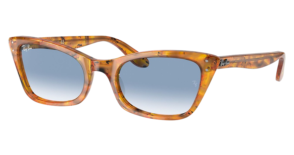 AMBER TORTOISE / CLEAR GRADIENT BLUE