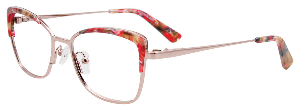 Shiny Light Pink & Marbled Red