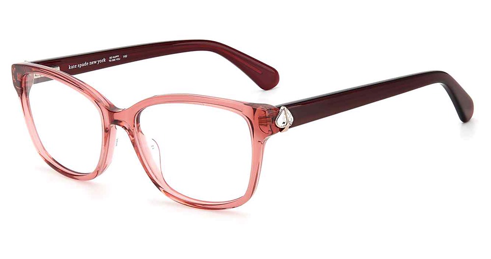 Kate Spade REILLY/G rectangle eyeglasses in Burgundy