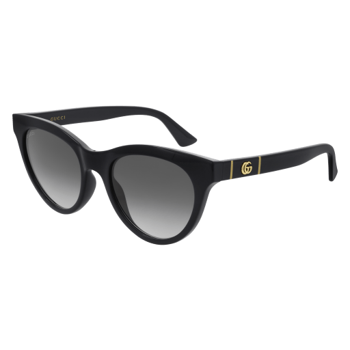 Gucci GG0763S cateye sunglasses in Black Black Grey/Cr 39