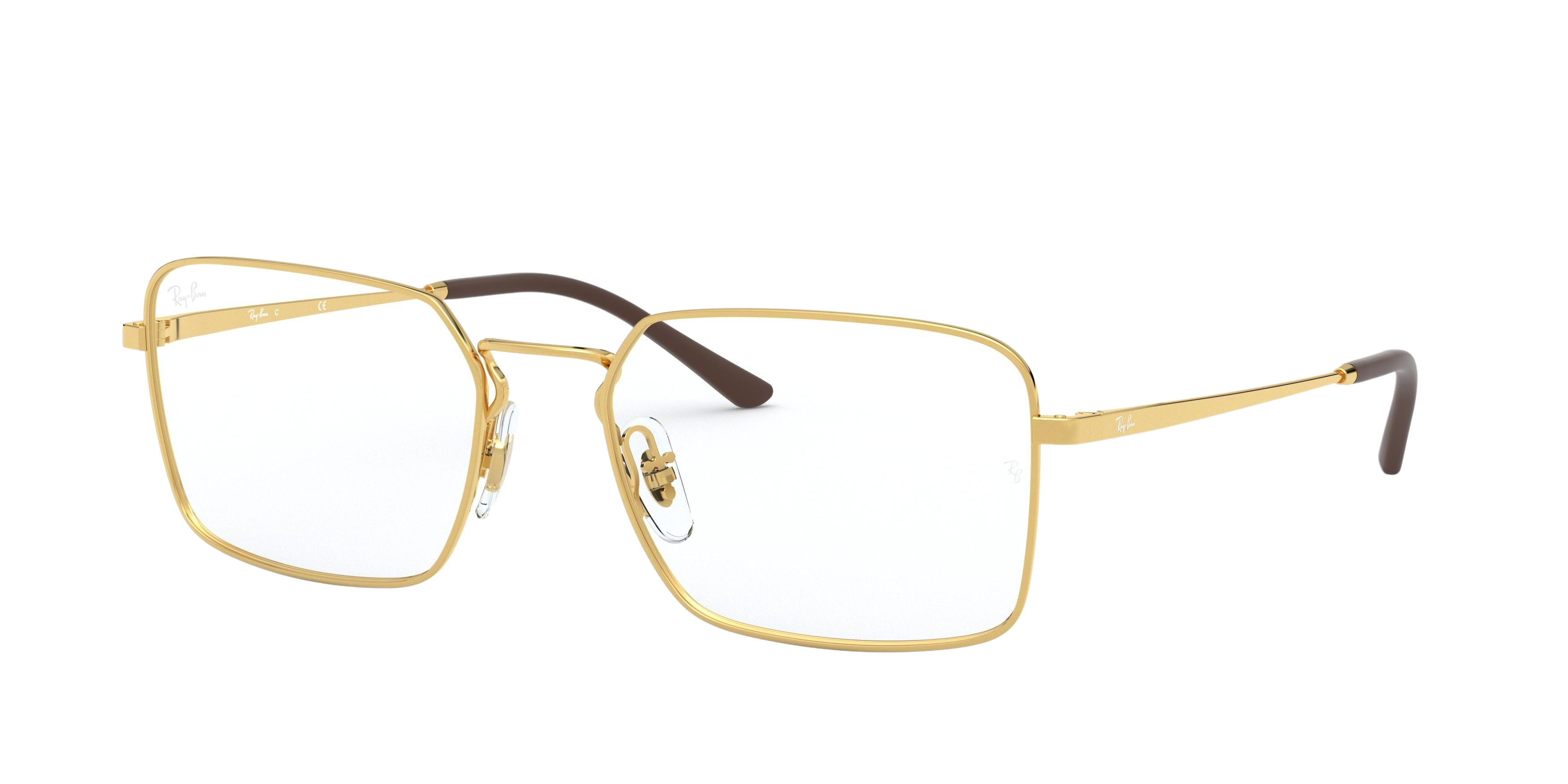 Ray-Ban RX6440 square eyeglasses in Gold