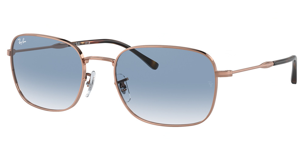 ROSE GOLD / CLEAR GRADIENT BLUE
