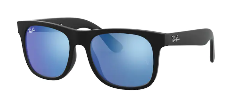 RUBBER BLACK / BLUE MIRROR BLUE