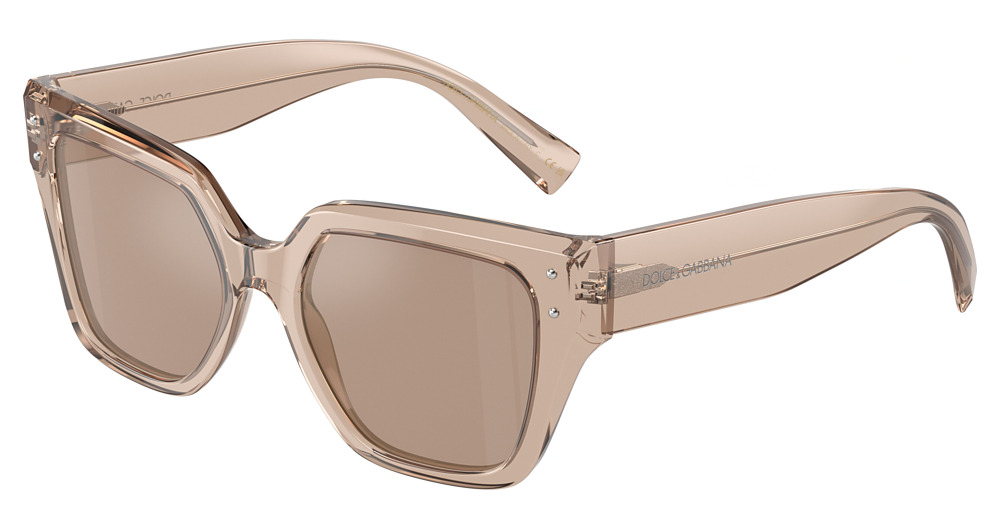 TRANSPARENT CAMEL / LIGHT BROWN MIRROR FLASH GOLD