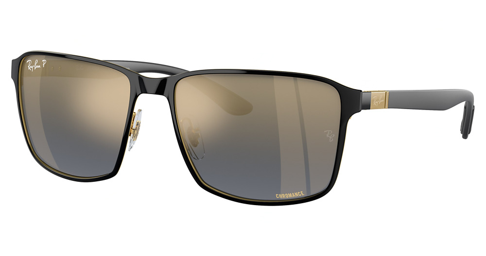 BLACK ON ARISTA / BLUE MIRROR GOLD POLAR