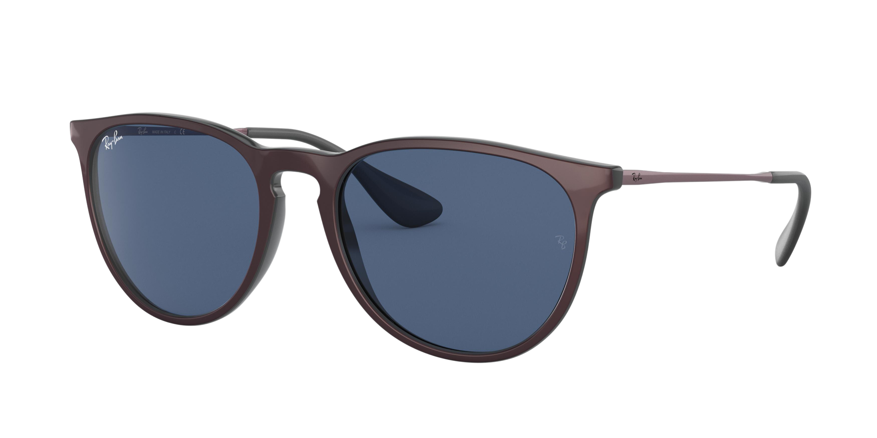 Ray-Ban RB4171F round sunglasses in Top Metallic Cipria on Black