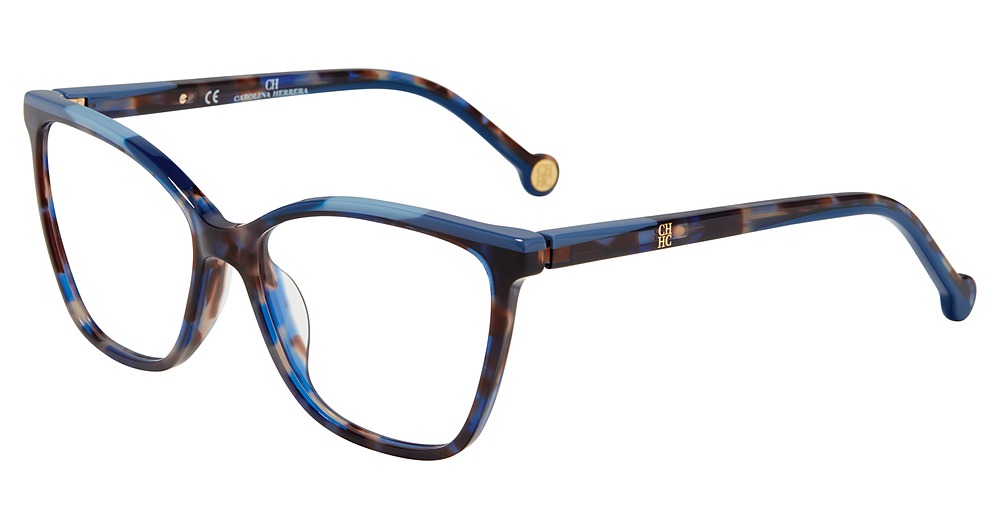 Carolina Herrera VHE835K cateye eyeglasses in Blue 0 L93