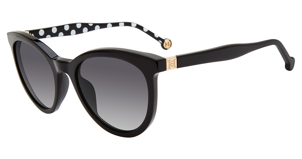 Carolina Herrera SHE887 round sunglasses in Black 0700