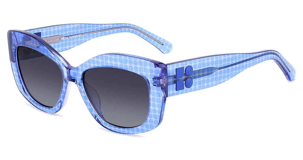 Kate Spade FRIDA/G/S rectangle sunglasses in Blue/Dark Grey Shaded