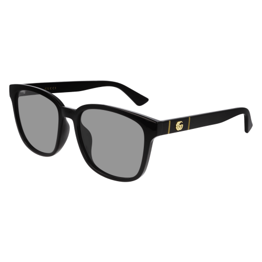 Gucci GG0637SK rectangle sunglasses in Black Black Grey/Cr 39