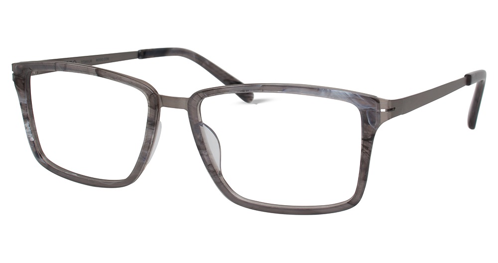 Modo 4504 square eyeglasses in Grey Stone