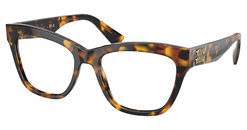 Miu Miu MU 03UV cateye eyeglasses in Havana Honey
