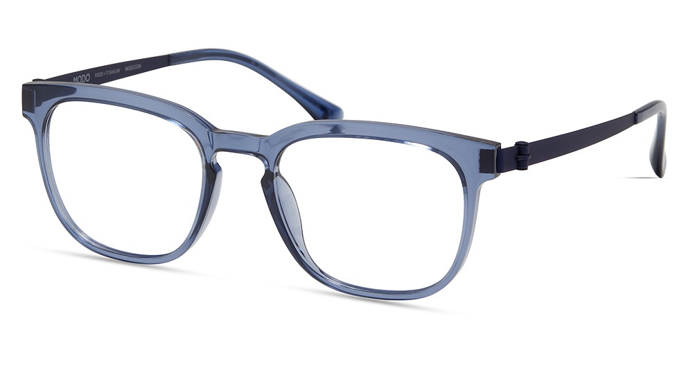 Modo 7038 round eyeglasses in Greyish Blue