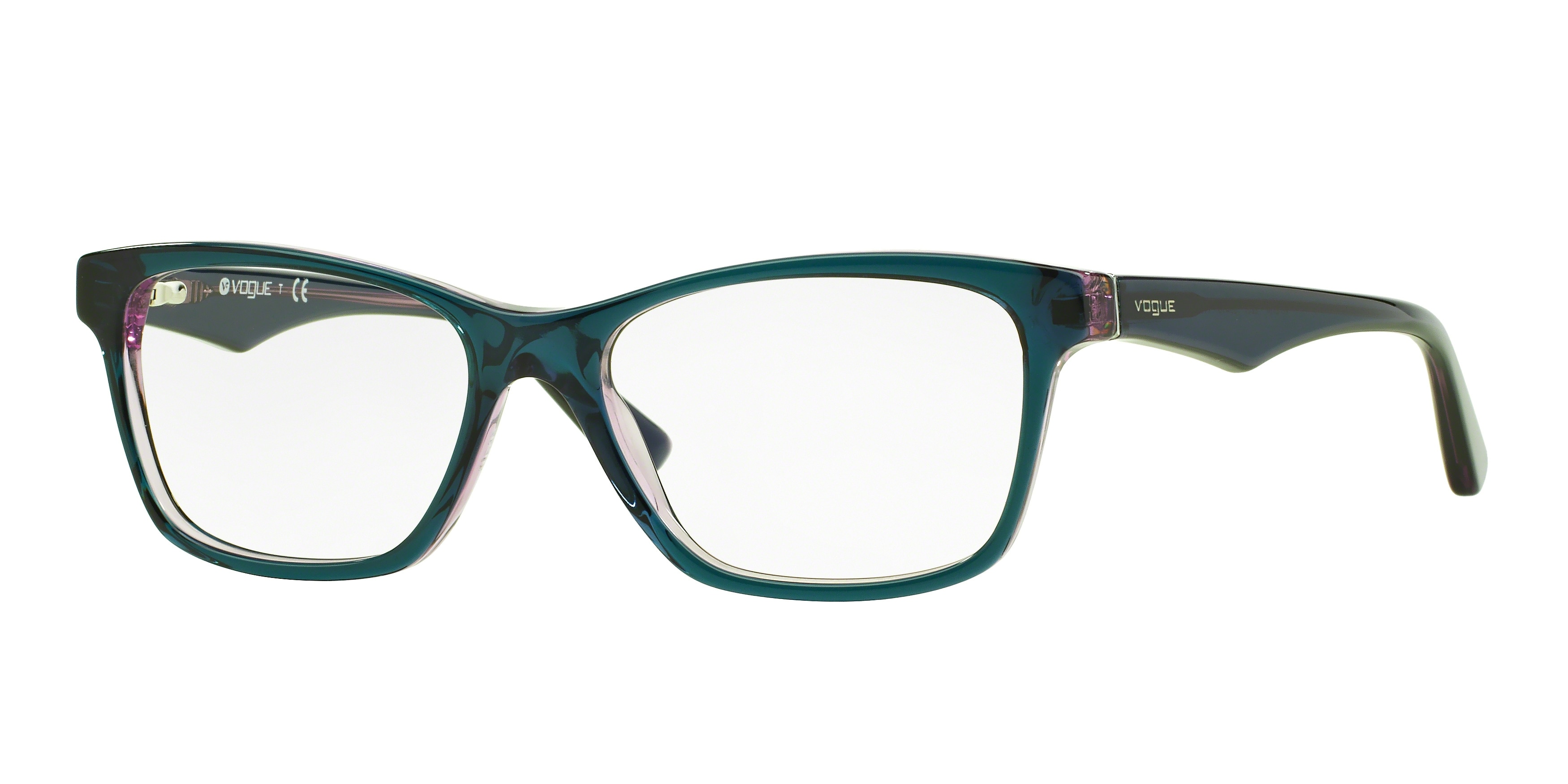 TOP TRANSPARENT GREEN/VIOLET