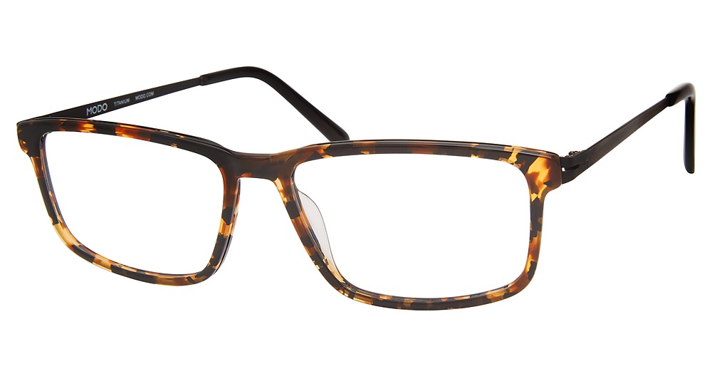 Modo 4549 rectangle eyeglasses in Black Yellow Tort