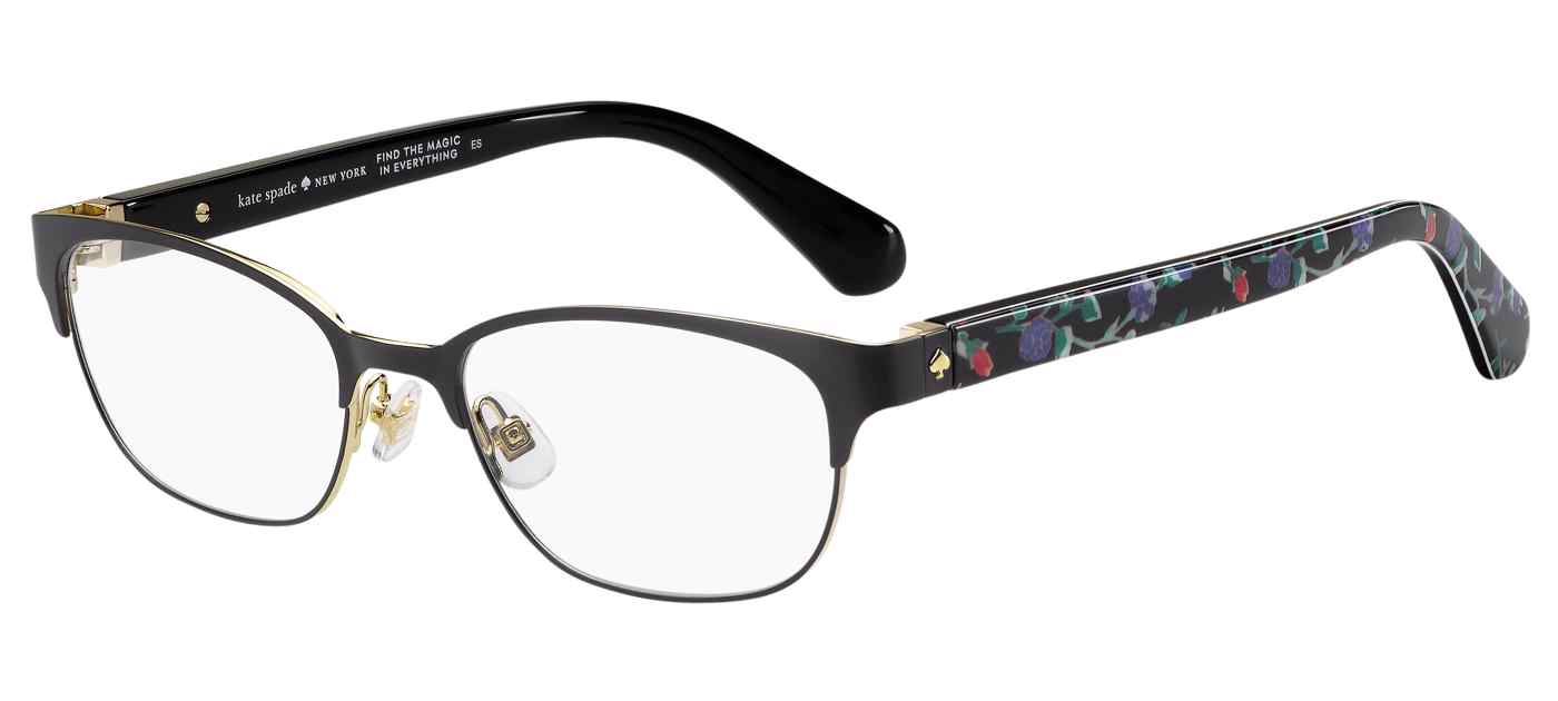 Kate Spade Diandra rectangle eyeglasses in Dmnfbr Black