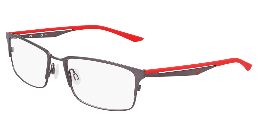 SATIN GUNMETAL/UNIVERSITY RED