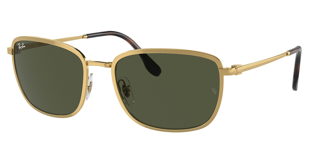 Ray-Ban RB3705 round sunglasses in Arista/Green
