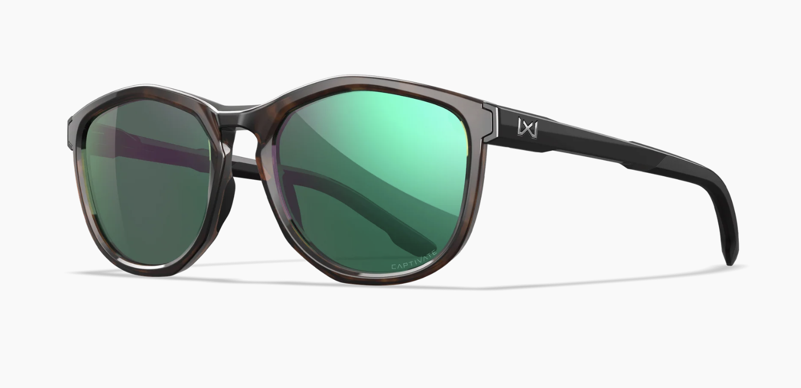 GLOSS TORTOISE FRAME GLOSS BLACK TEMPLES