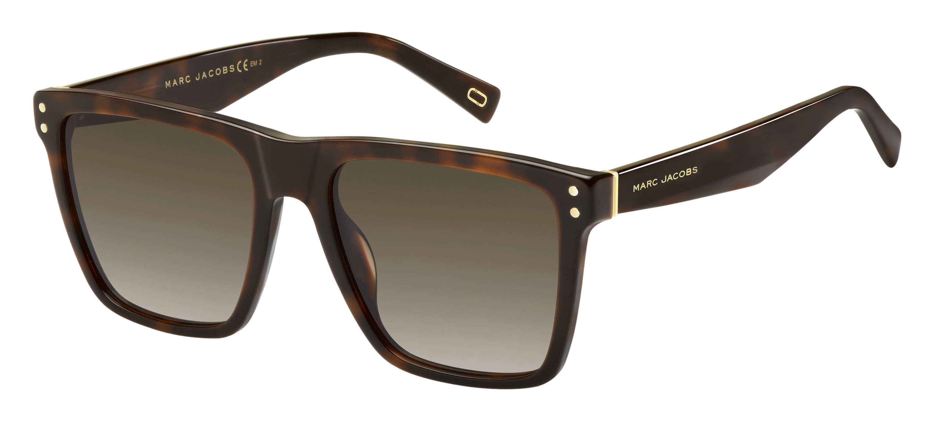 Marc Jacobs Marc 119/S square sunglasses in Havana Medium (Ha Brown Gradient)