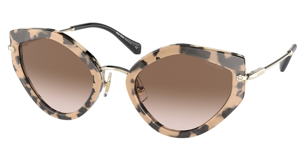 Miu Miu MU 08XS cateye sunglasses in Havana Pink/Brown Gradient
