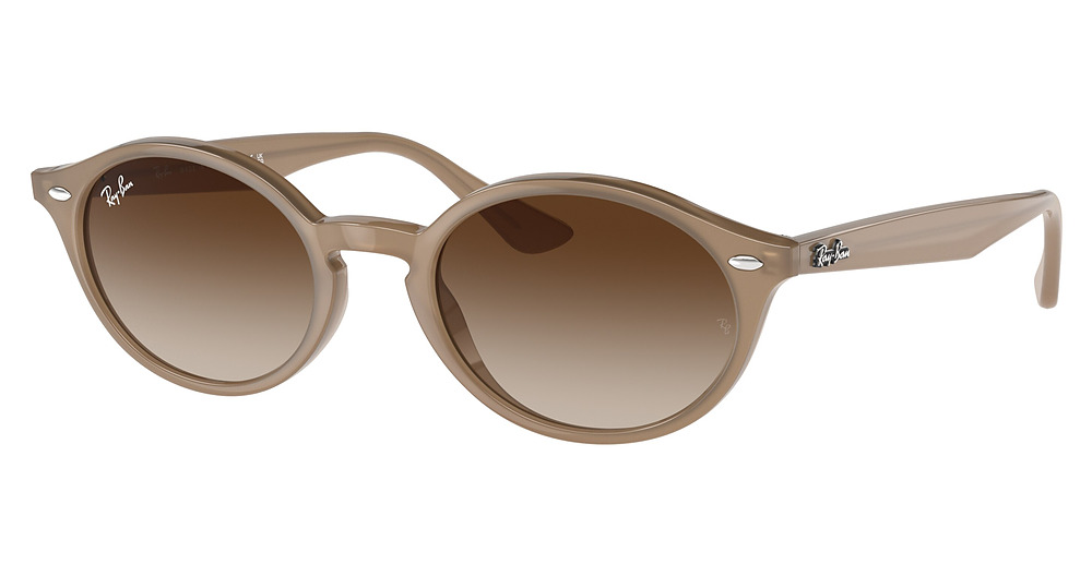 Ray-Ban RB4315 round sunglasses in Turtledove/Gradient Brown