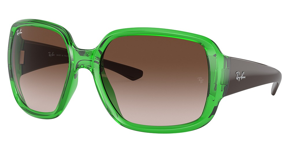 TRANSPARENT GREEN / GRADIENT BROWN