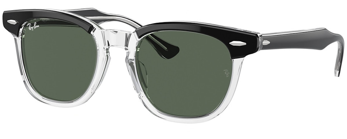 BLACK ON TRANSPARENT / DARK GREEN