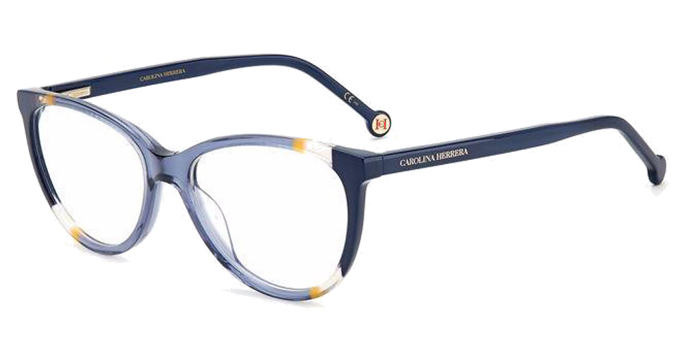 Carolina Herrera CH 0064 rectangle eyeglasses in Blueorng