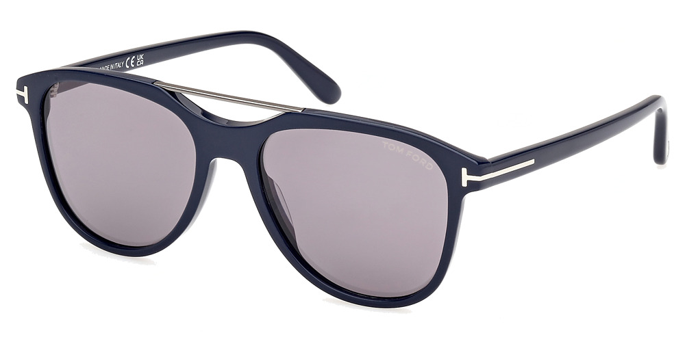 shiny blue / smoke mirror