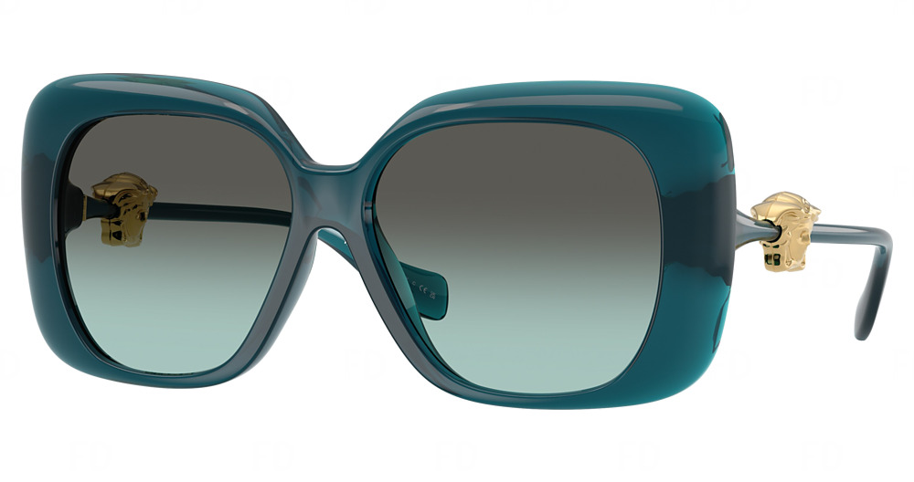 TRANSPARENT BLUE / GREEN GRADIENT GREEN